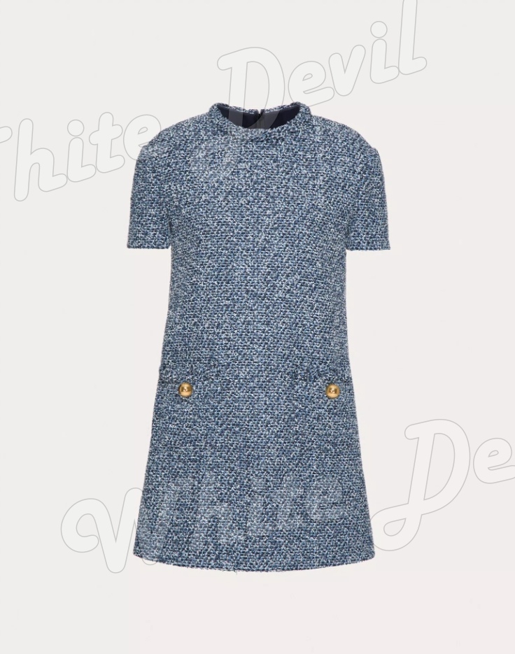 하얀악마 발렌티노 텍스처 트위드 데님 쇼트 드레스 (1).jpg