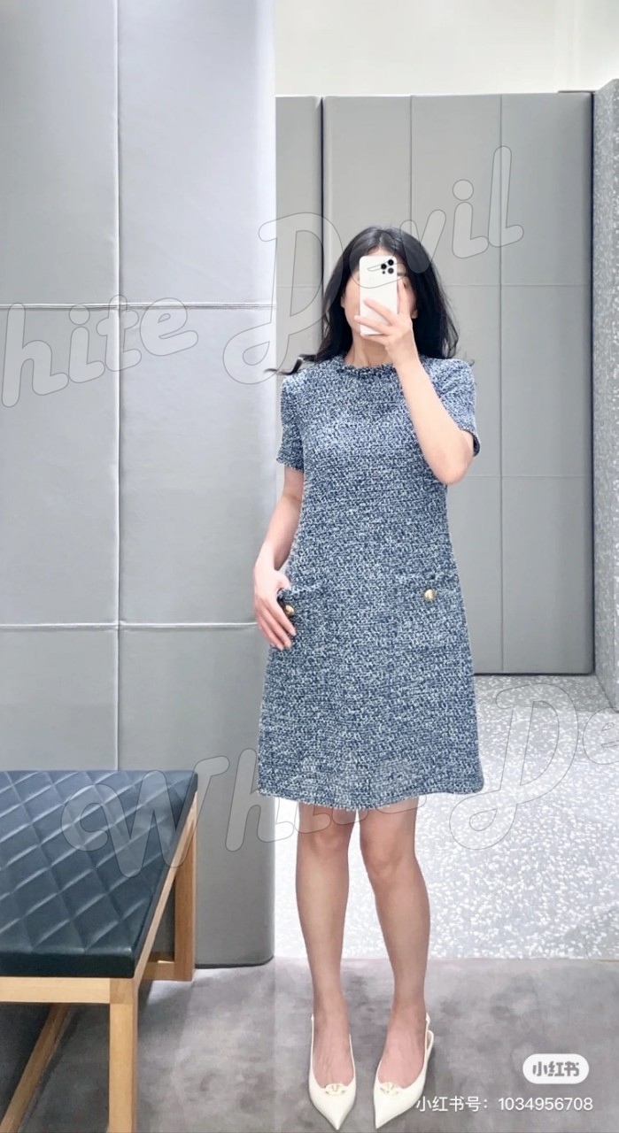 하얀악마 발렌티노 텍스처 트위드 데님 쇼트 드레스 (4).jpg