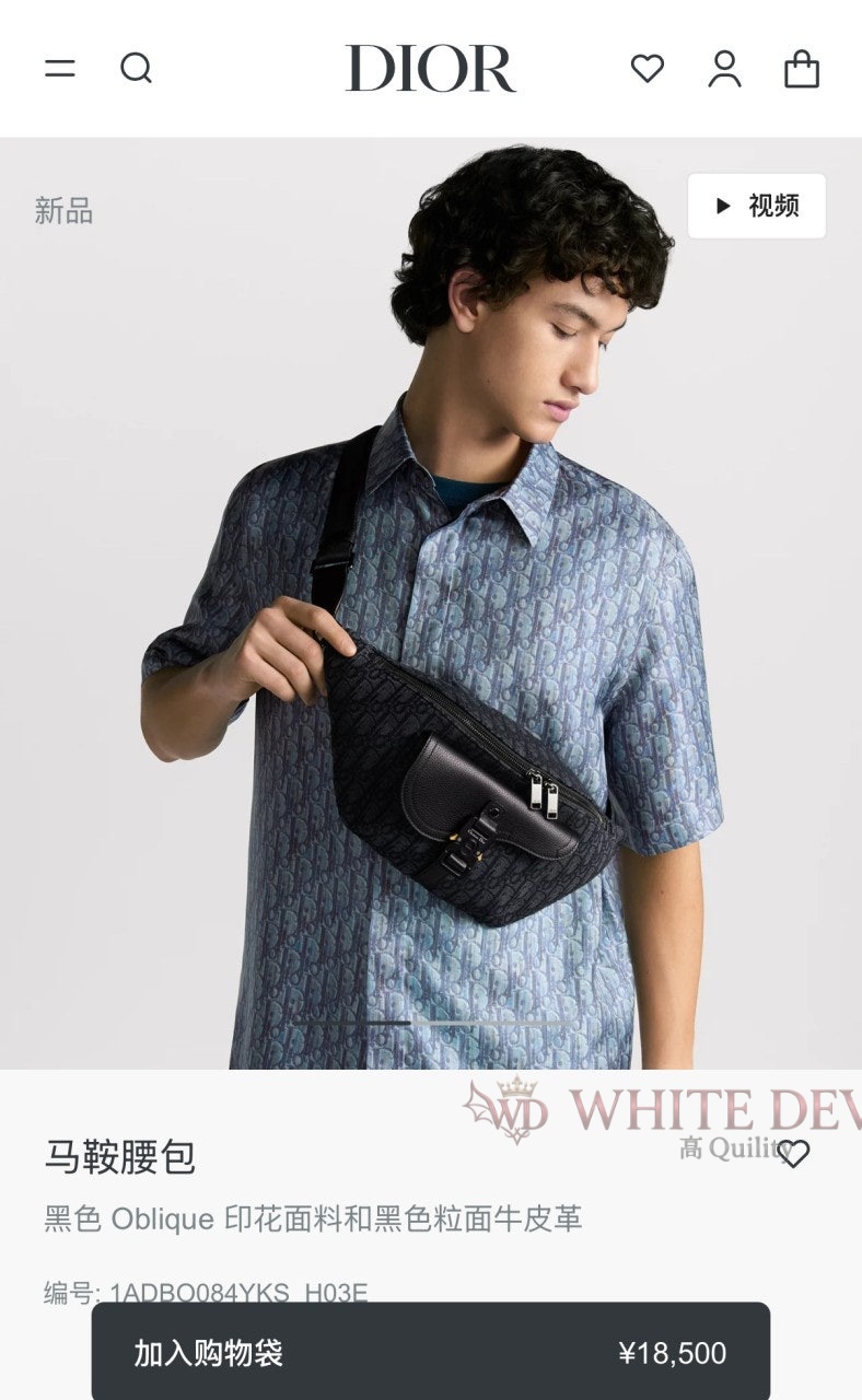 하얀악마 레플리카 디올 벨트백 (1).jpg